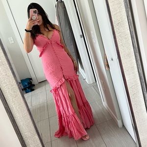 Pink maxi dress